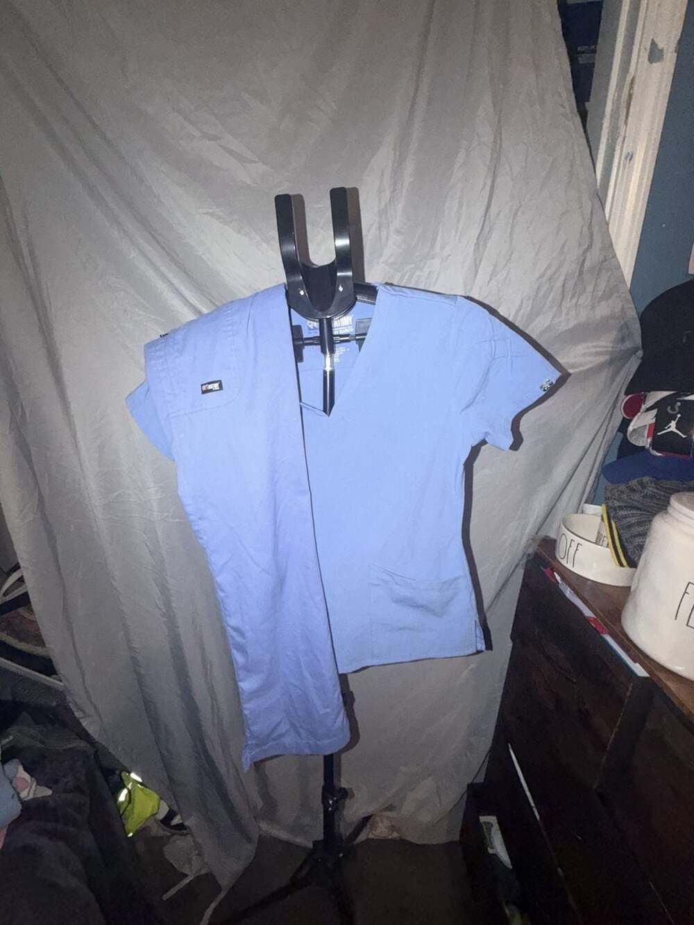 Grey's Anatomy Signature Scrub Set Size XS Light Blue V-Neck Top Pants